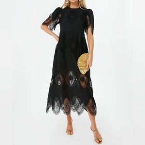 Tuckernuck Lace Catalina Dress Sz XS Black sold out!
